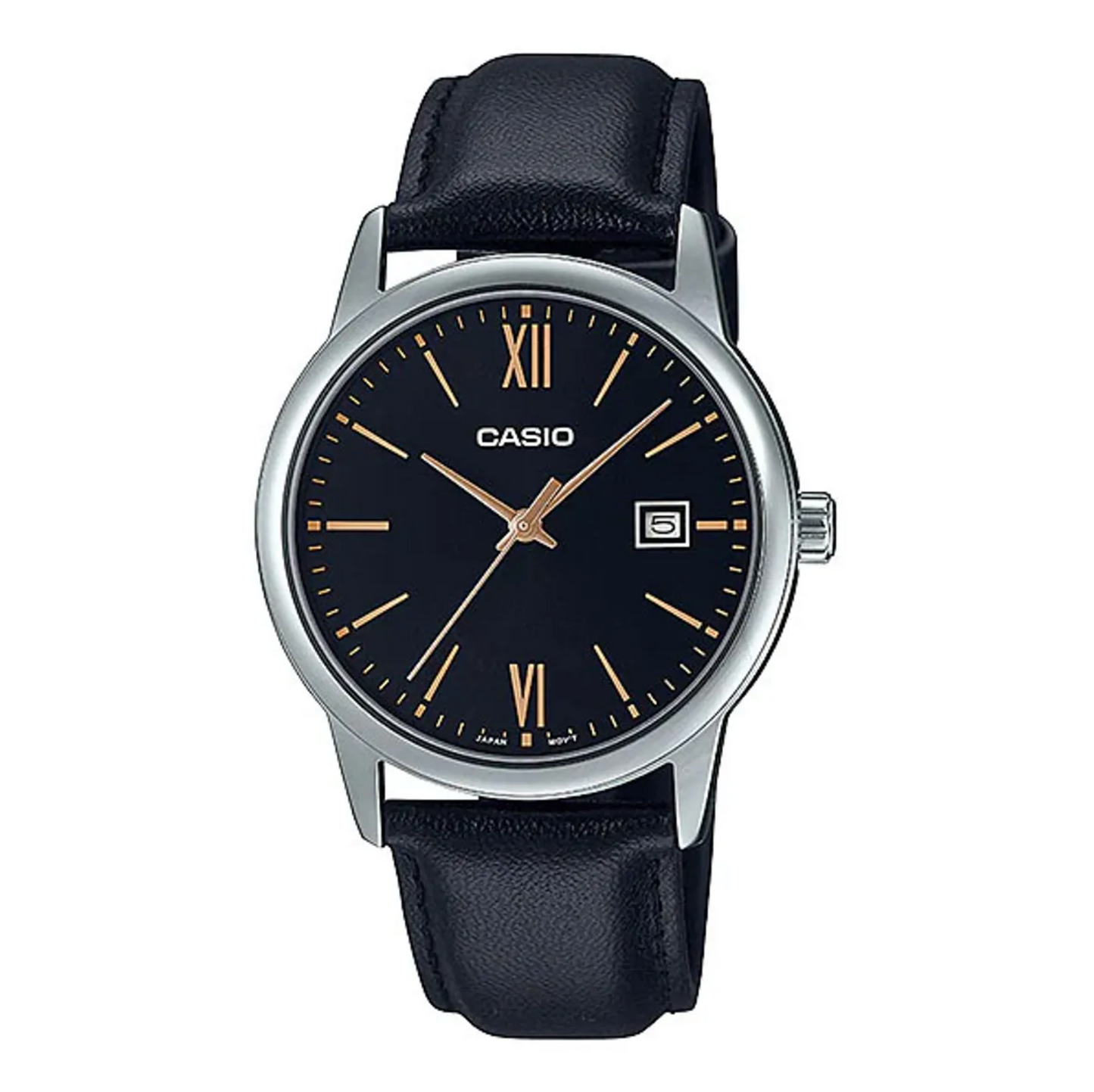 Casio Analog Quartz Wristwatch (MTP-V002L-1B3UDF) - oldbutgold