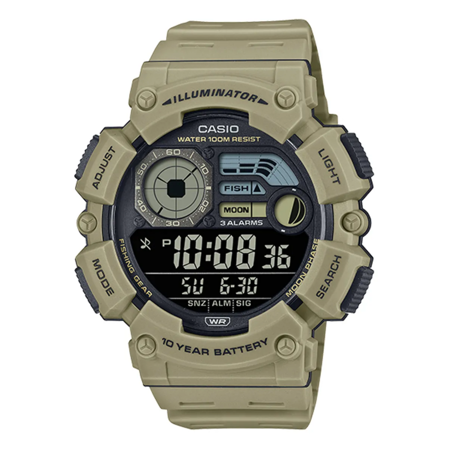 Casio Digital Wristwatch (WS-1500H-5BVDF) - oldbutgold