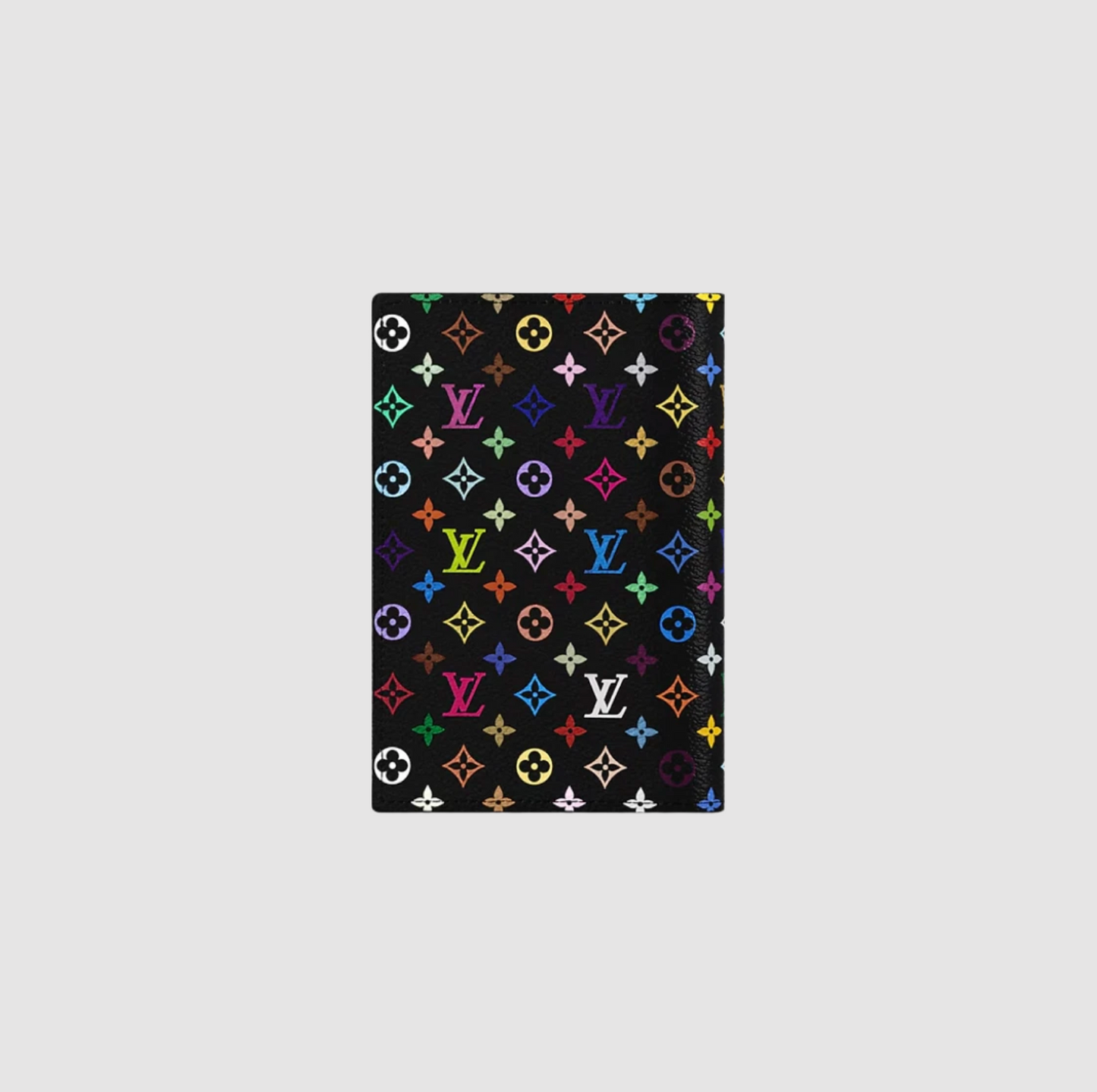 Louis Vuitton x Murakami Takashi Passport Cover Multicolor Noir - oldbutgold