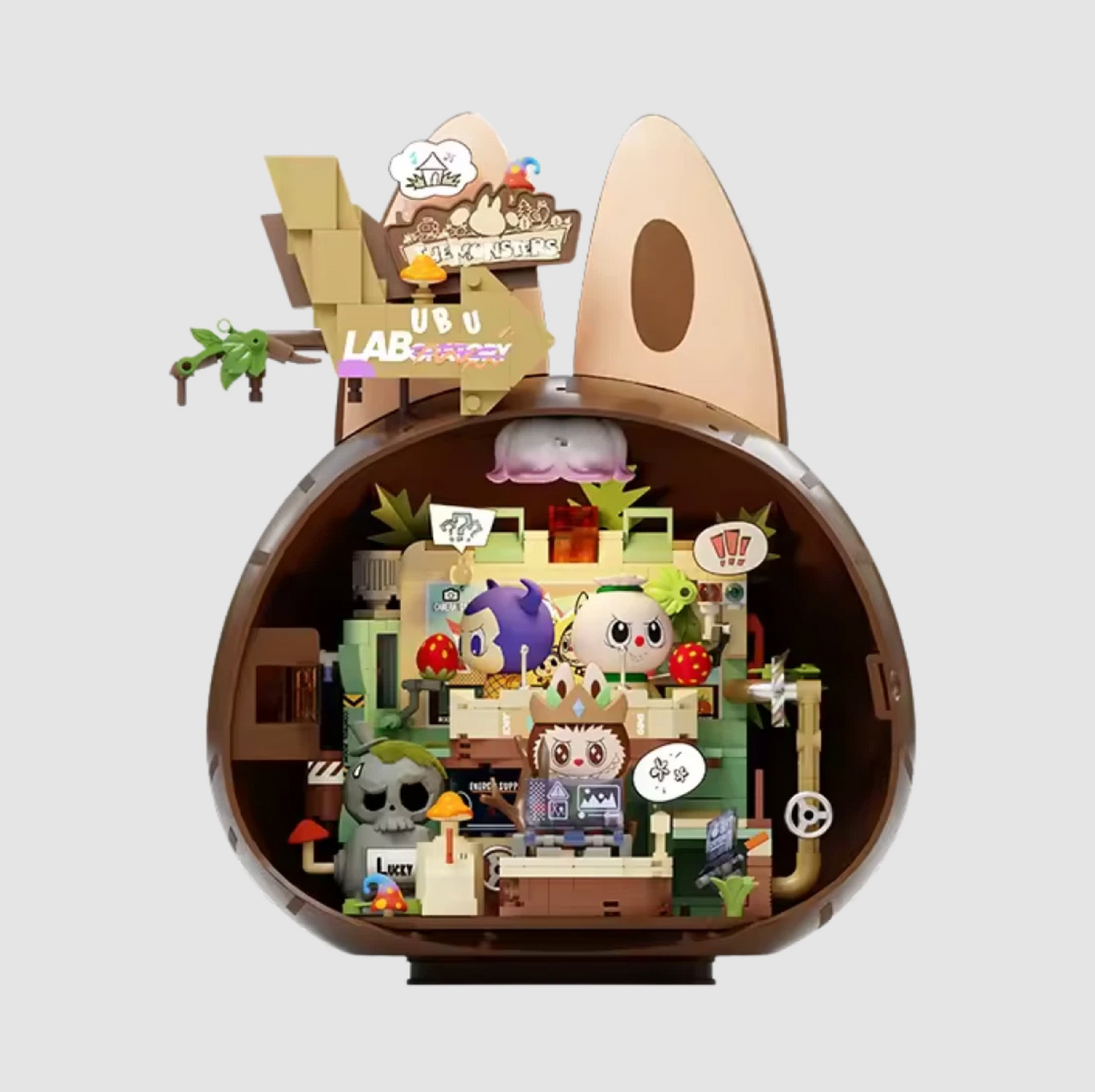 Pop Mart Labubu The Monsters Forest Secret Base Series Block Playful Home (3 Figures / 1 Random Labubu)
