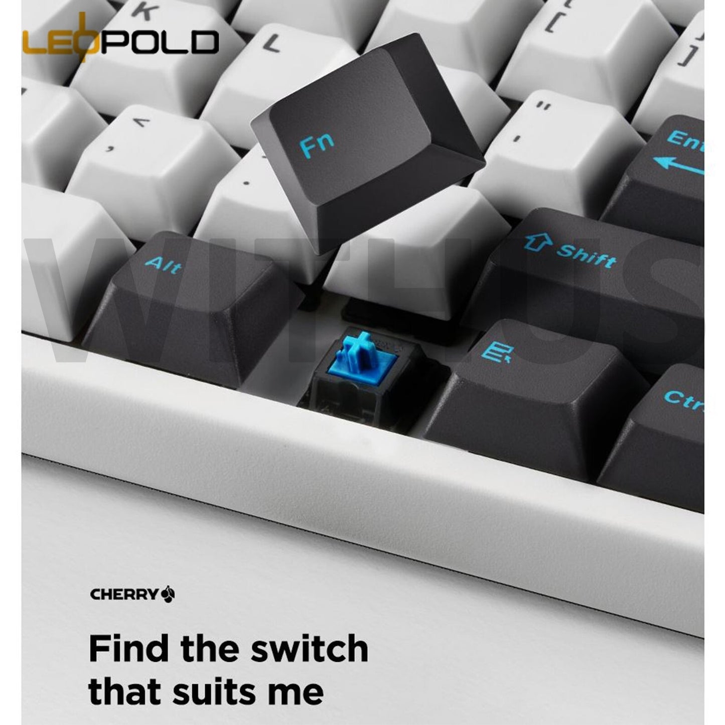 Leopold FC900RBT High-End Mechanical Bluetooth Keyboard Whitegray/50G-