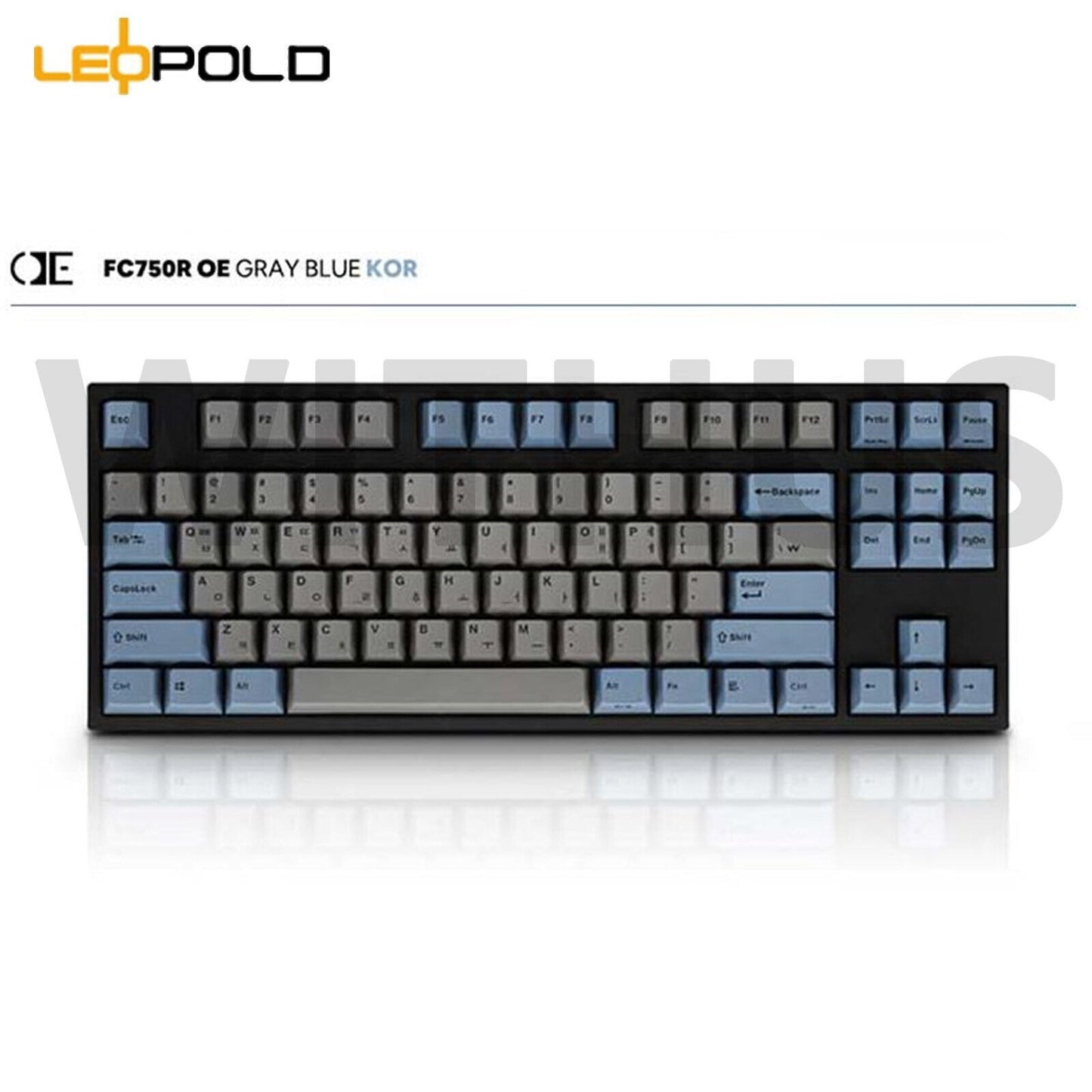 Leopold FC750R OE High-End Mechanical Keyboard Grayblue/60G-B