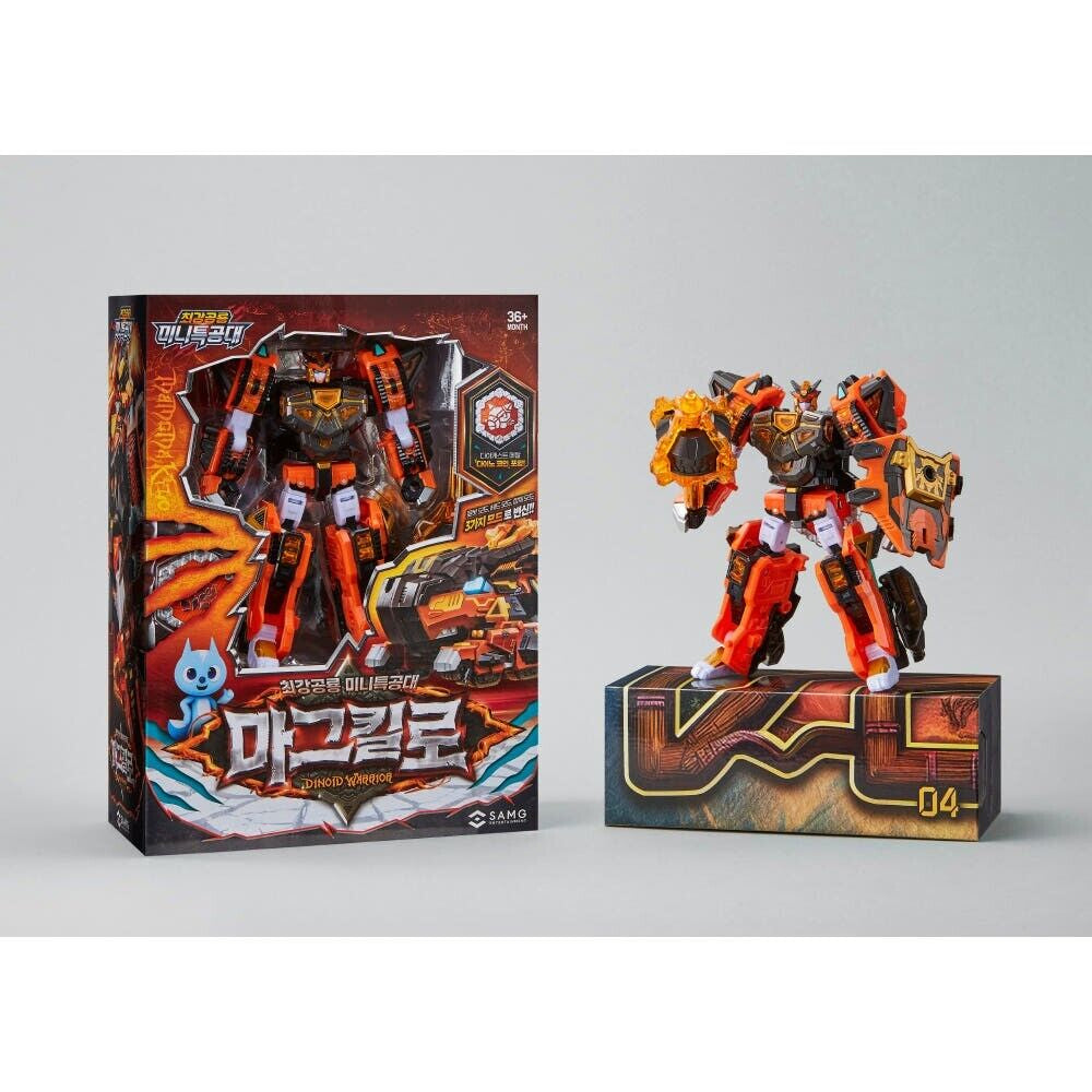 2025 Miniforce Dinoid Warrior Magma Kylo Transforming Robot (Korean Version)