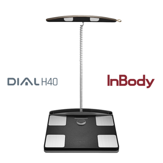 InBody H40 Dial Smart Scale Body Fat Muscle Composition Analyzer- Black (H40NWi)