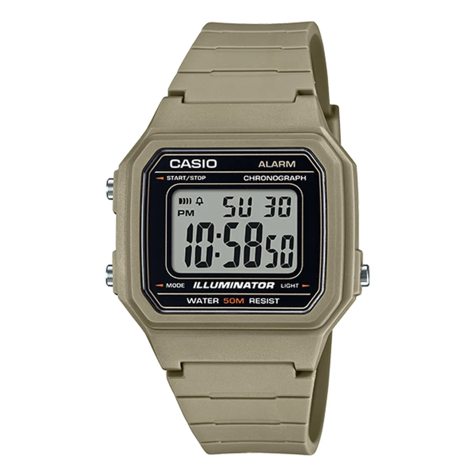 Casio Digital Wristwatch (W-217H-5AVDF) - oldbutgold 