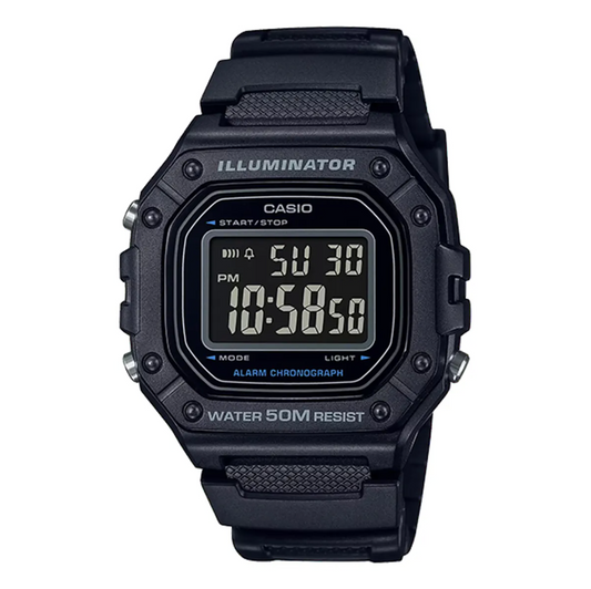 Casio Digital Wristwatch (W-218H-1BVDF) - oldbutgold 