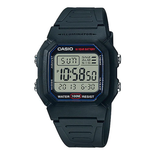 Casio Analog Quartz Wristwatch (W-800H-1AVDF) - oldbutgold 