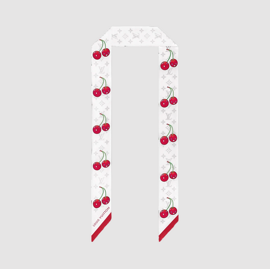 (W) Louis Vuitton x Murakami Takashi Monogram Cerise Bandeau White - oldbutgold 