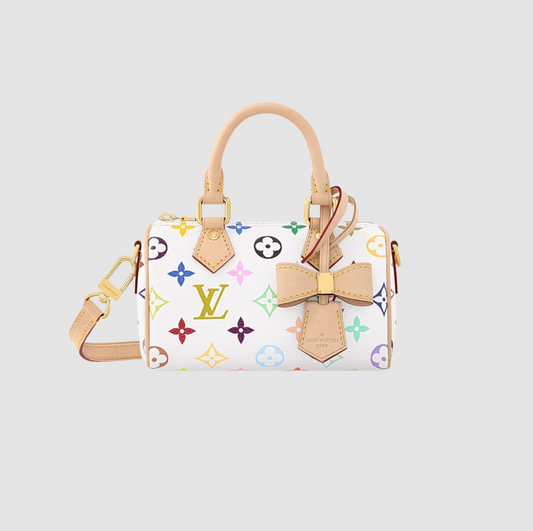 Louis Vuitton x Murakami Takashi Nano Speedy Multicolor Blanc - oldbutgold 