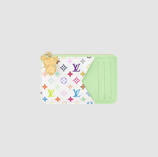 Louis Vuitton x Murakami Takashi Romy Card Holder Green Tea - oldbutgold 