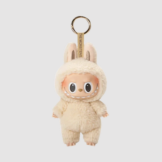 Pop Mart Labubu The Monsters Labubu Tasty Macarons Series Soymilk Keyring