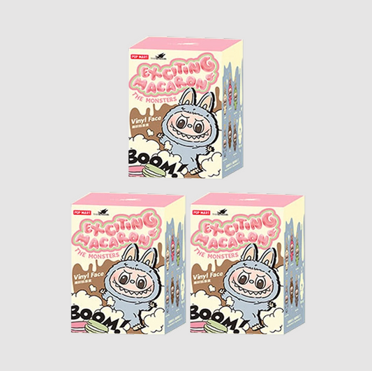 Pop Mart The Monsters Labubu Tasty Macarons Series Sealed Case (Bundle of 3/1 Blind Box)