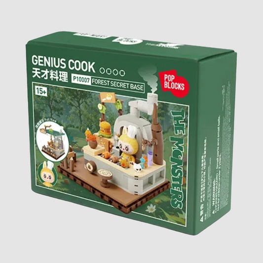 Pop Mart Labubu The Monsters Forest Secret Base Series Block Part 2 Genius Cook