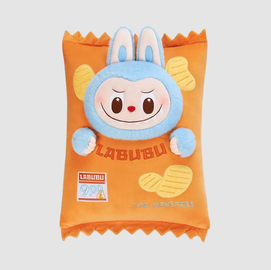 Pop Mart Labubu The Monsters Wacky Mart Series Chips Pillow