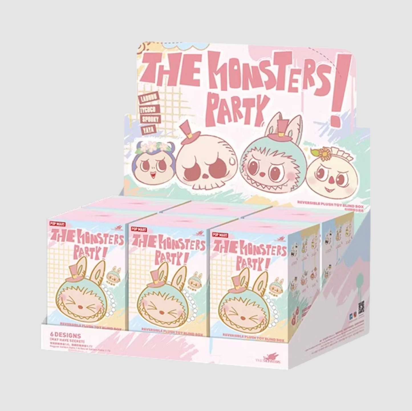 Pop Mart Labubu Party Series Reversible Plush Pouch Sealed Case (6 Blind Boxes)