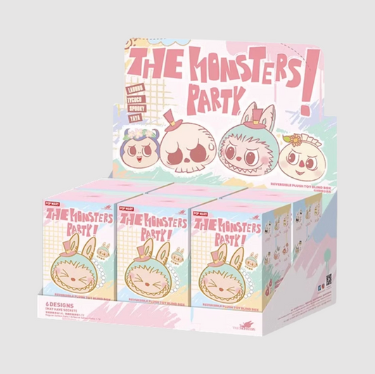 Pop Mart Labubu Party Series Reversible Plush Pouch Sealed Case (6 Blind Boxes)