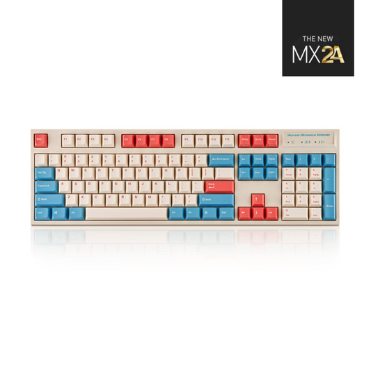 Leopold FC900RBT MX2A Bluetooth Keyboard - Coral Blue