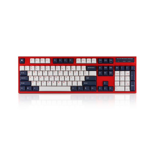 Leopold FC900RBT PD Bluetooth Keyboard - White/Blue Star