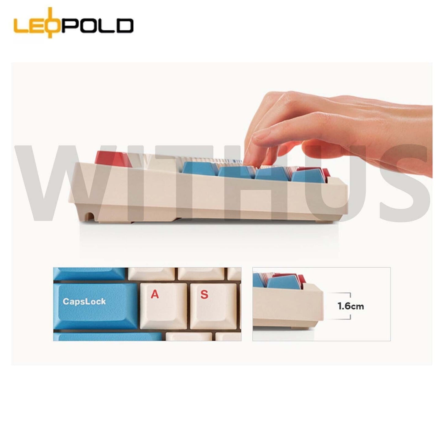 Leopold FC900RBT MX2A High-End Mechanical Bluetooth Keyboard Coral Blue/50G