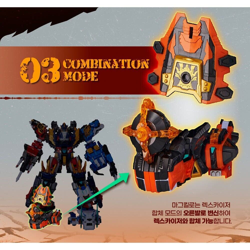 2025 Miniforce Dinoid Warrior Magma Kylo Transforming Robot (Korean Version)