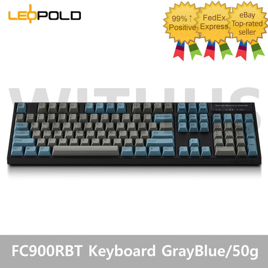 Leopold FC900RBT High-End Mechanical Bluetooth Keyboard Grayblue/50G-B