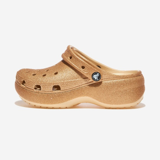 Crocs Classic Platform Glitter Clog W - Shitake (207241)