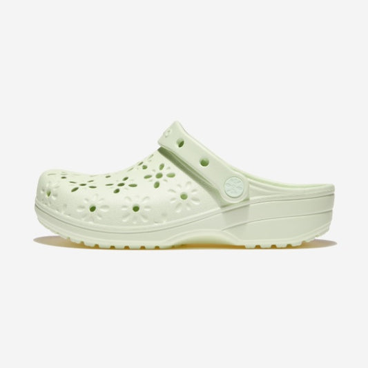 Crocs Classic Floral Cut Out Clog - Jade Tint (210927)