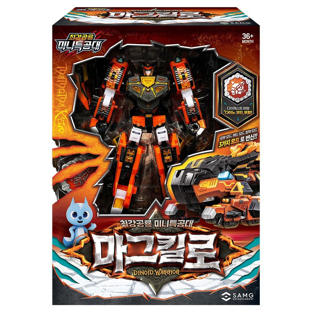 2025 Miniforce Dinoid Warrior Magma Kylo Transforming Robot (Korean Version)