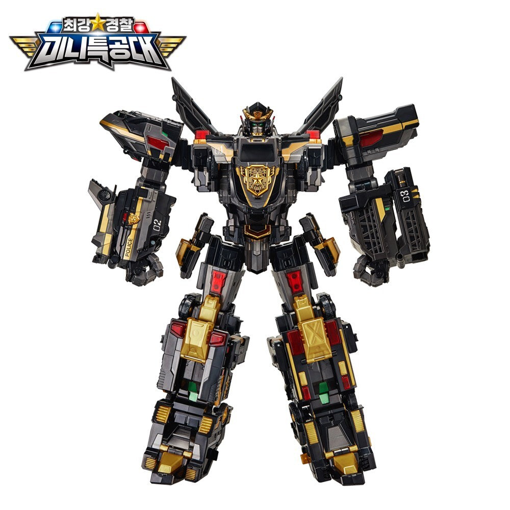 Miniforce Super Cops Justice Titan Transformer Toy 2024 Black Limited Edition