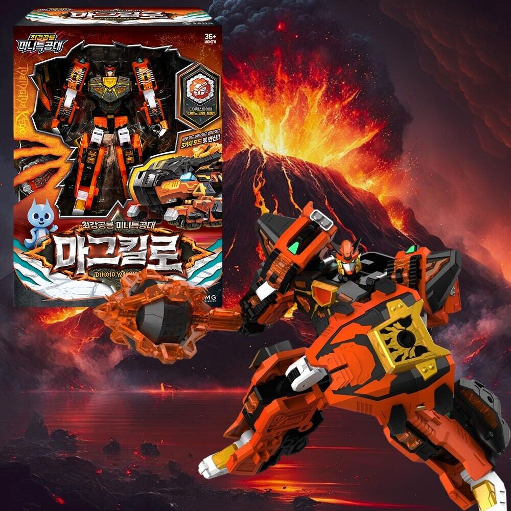 2025 Miniforce Dinoid Warrior Magma Kylo Transforming Robot (Korean Version)